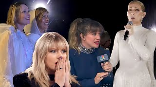 Celebs React To Celine Dions Comeback Olympics PerformanceTaylor Swift Kelly Clarkson Hoda [upl. by Lseil]