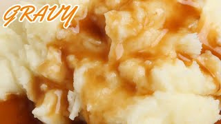 Mashed Potatoes Gravy RecipeHow To Make Brown Gravy From Scratch [upl. by Benson887]