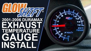 Installation  GlowShift EGT Pyrometer Gauge for 20012006 66 GM Duramax Allison 1000 Transmission [upl. by Hanah106]