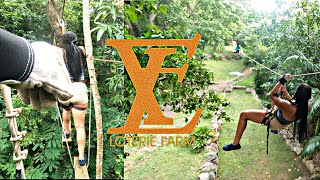 WE WENT TO LOTERIE FARM ST MAARTEN  POV ZIP LINING [upl. by Gustavus]