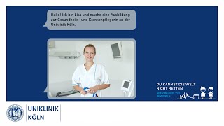 Pflegeberufe Ausbildung als Gesundheits und Krankenpflegerin  Uniklinik Köln [upl. by Vesta]