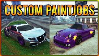 GTA 5 Paint Jobs  TOP 6 Custom Paint Jobs in GTA 5 Online [upl. by Sinnylg]