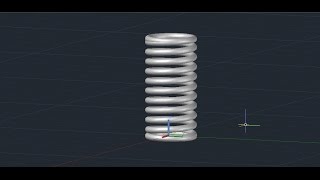 AutoCAD 3D Spring Tutorial How To Use Command Helix [upl. by Alleirbag]