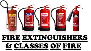 Fire Extinguishers amp Classification of Fire [upl. by Erodasi]