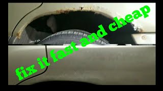 How to fix rusty fender well under 100 [upl. by Ynneg]