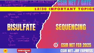 Bisulfite and Oxidative Bisulfite sequencing  DNA methylation CSIR NET FEB 2025 tools amp technique [upl. by Naihtsirc]