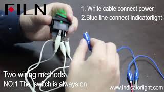 Two wiring methods for rocker switch [upl. by Jaddo]