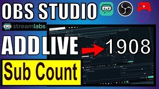 How To Add Live Subscriber Count To Streamlabs OBS Fast [upl. by Persian]