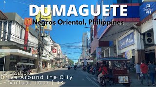 Drive around the City Dumaguete Negros Oriental  4K Virtual Tour June 2021 [upl. by Howes]