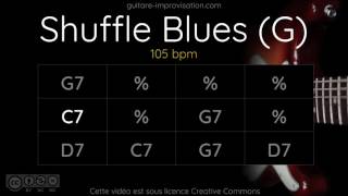 Blues Shuffle in G  Backing Track [upl. by Granny995]