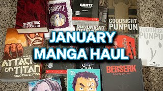 First Manga Haul Of The Year  January Manga Haul 25 Volumes [upl. by Eicirtap804]