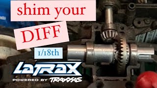 LATRAX 118TH UPGRADES SHIM YOUR DIFFERENTIALPRERUNNER TETON [upl. by Gabrielli473]