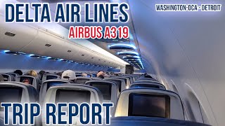 TRIP REPORT  Delta Air Lines Airbus A319 Main Cabin DCADTW [upl. by Edee913]