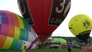 MONTGOLFIADE WARSTEIN 2016  Ballon Massenstart Platz A [upl. by Stockmon517]