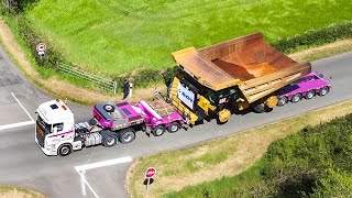 Un ENGIN de 70 TONNES  IMPRESSIONANT CONVOI EXCEPTIONNEL STDC dans NIORT [upl. by Ecinue]