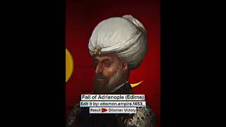 Fall of Adrianople history ottomans edit ottoman ottomanempire europe [upl. by Rebmit]