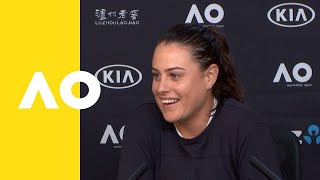 Kimberly Birrell press conference 2R  Australian Open 2019 [upl. by Ahsinroc]