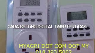 Cara setting digital timer [upl. by Lobiv]