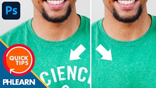 Remove Unwanted Text from an Image in Photoshop  Quick Tips [upl. by Oiramat]