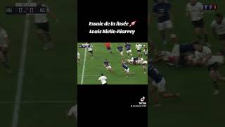 Essaie de Louis BielleBiarrey rugby France sport nouvellezelande francenouvellezelande [upl. by Gable454]