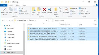 How to Find And Delete itunes Backup File Folder in Windows 10 [upl. by Reginnej]