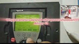 How to return deleted parameters Altivar 61 [upl. by Dett943]