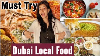 Dubai Local Food Must try Middle Eastern cheap and budget friendly food in Dubai [upl. by Hacker]