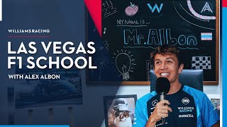 Las Vegas F1 School with Alex Albon 🧑‍🏫  Williams Racing [upl. by Dudden]