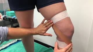 How to Strap the MCL Medial Collateral Ligament Taping Technique [upl. by Delanty]