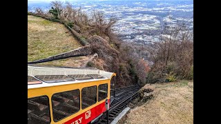 Riding the Lookout Mountain Incline Railway in Chattanooga Tennessee [upl. by Lechar]