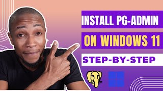 How to install PgAdmin on Windows 11 [upl. by Grethel]