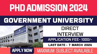 New PhD Admission Application 2024  Jawaharlal Nehru Technological University  JNTU Hyderabad [upl. by Tatman]