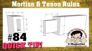 Are you doing it wrong The right way to size mortises and tenons [upl. by Ginelle]