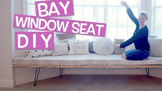 DIY How To Bay Window Seat  House Update  Milabu [upl. by Lirrad]