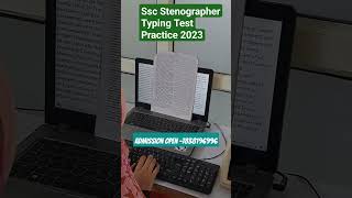 dsssb stenographer typing test practice 🤩  iscsteno shortfeed sscstenographer [upl. by Zirkle]