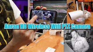 Anran HD Wireless Wifi PTZ Camera Pan Tilt 4X Zoom Home CCTV camera review by Benson Chik [upl. by Gothurd]