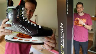 BAUER VAPOR HYPERLITE STICK amp SKATES UNBOXING [upl. by Auria471]