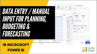 Data Entry  Manual Input for Planning Budgeting amp Forecasting using Microsoft Power BI [upl. by Childers]