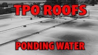 Ponding Water and a TPO Roof [upl. by Aihsram697]