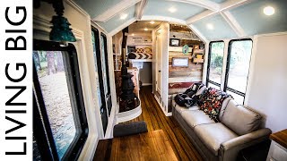 School Bus Converted To Incredible OffGrid Home [upl. by Brnaba802]