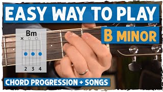 The Easy Way To Play Bm on Guitar For Beginners  Without Barre Chords [upl. by Nnaeitak]