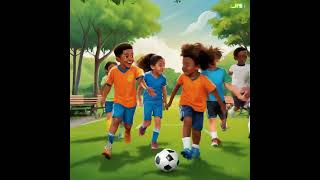 Children plying football foryou ai [upl. by Aneez517]