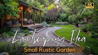 Cozy Backyard Retreat Rustic Small Garden Landscaping Ideas to Transform Your Tiny Outdoor Living [upl. by Anuqahs107]