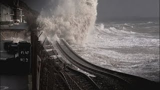 Stormhit Dawlish rail reopens [upl. by Nilre]