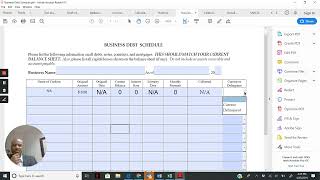 How to fill out the Business Debt Schedule for a Start Up Business [upl. by Noby803]