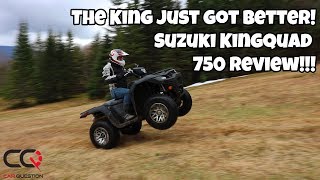 ATV Review  The Suzuki KingQuad 750  An improved and reliable ATV [upl. by Biondo729]