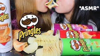 ASMR EATING PRINGLES CHIPS EXTREME CRUNCHY SOUNDS mukbang [upl. by Adnolaj]