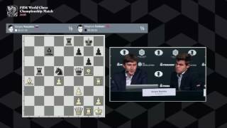 World Chess Championship 2016 Carlsen v Karjakin Game 9  Press Conference Analysis [upl. by Keegan]