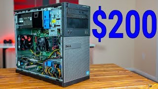 EASY 200 Gaming PC Build with Dell Optiplex [upl. by Htes]