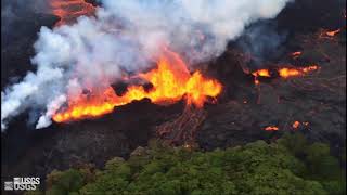 USGS Status Update of Kīlauea Volcano  May 22 2018 [upl. by Aniat]